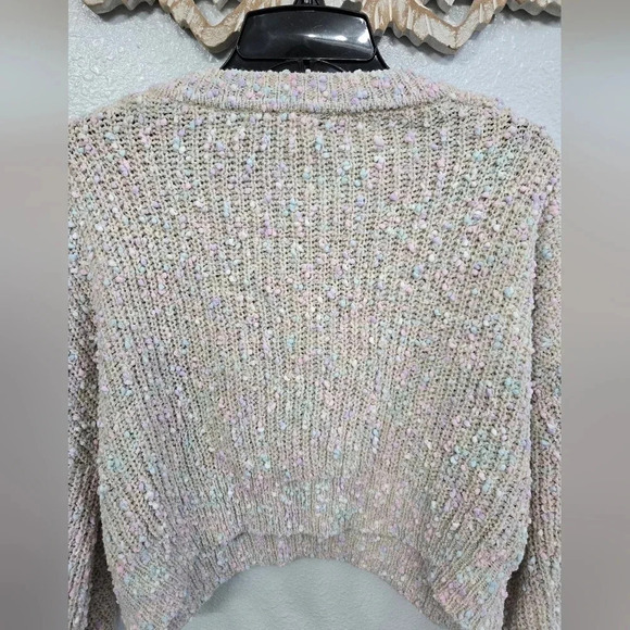 Jon & Anna Contemporary Pastel Confetti Popcorn Sweater - Picture 10 of 10